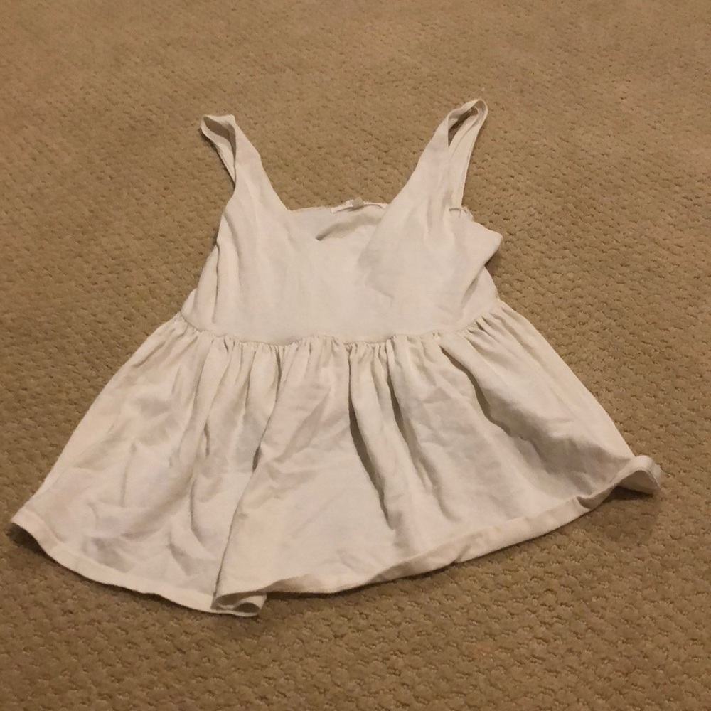 White flowy tank top